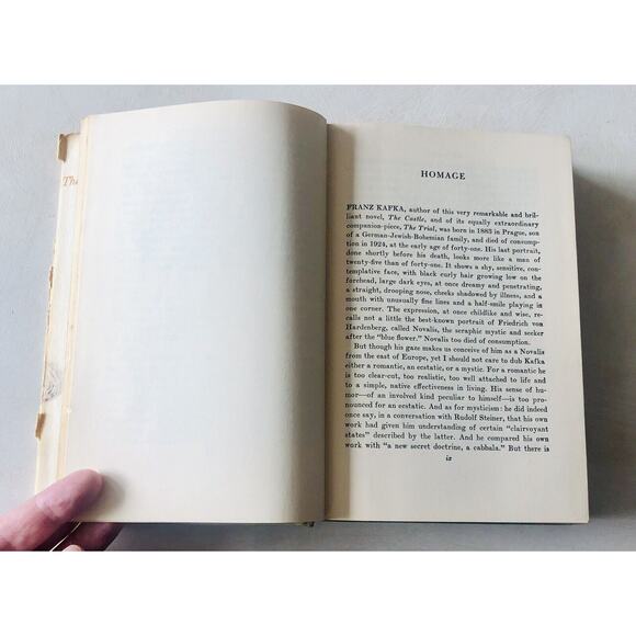 Vintage 1956 The Castle HC Book Kafka Das Schloss Translation Salter Knopf USA - Picture 10 of 16